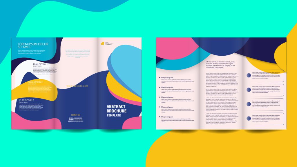 vivid colors make your brochure design pop