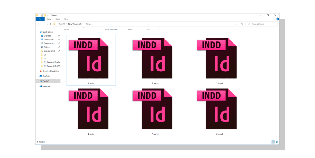 INDD or Indesign Image file format example