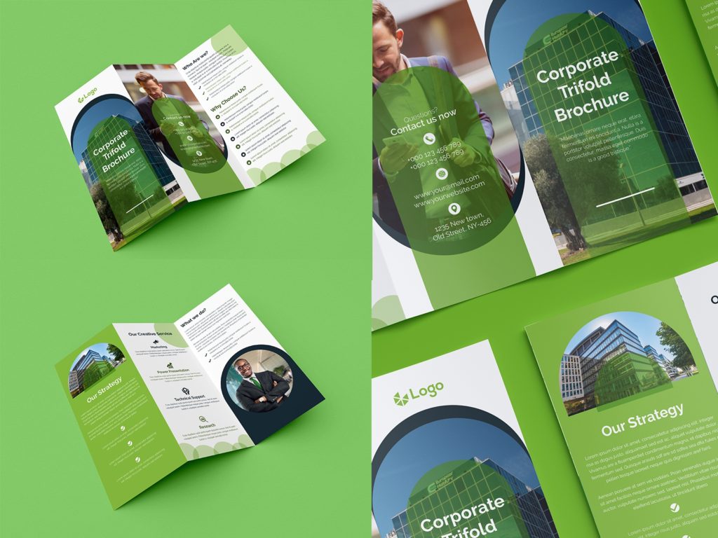trifold business brochure 