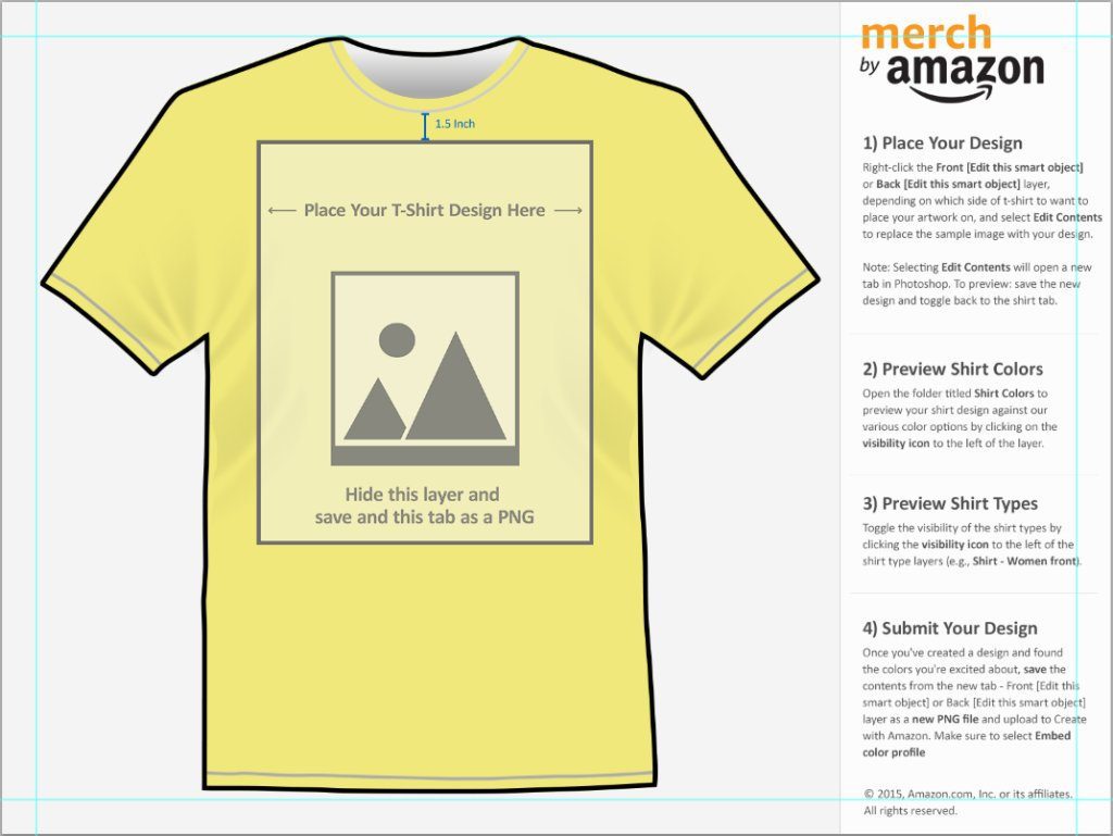 merch by amazon template