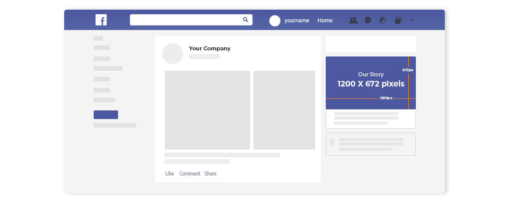  Facebook “Our Story” cover image template