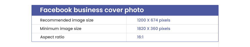 Facebook business cover photo dimensions