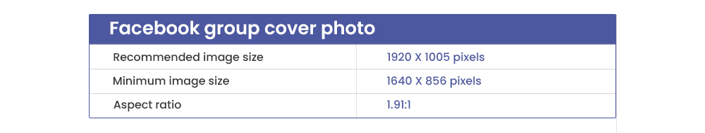 Facebook group cover photo dimensions