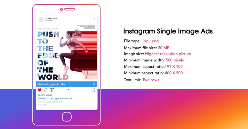 Instagram Single Image Ad Size