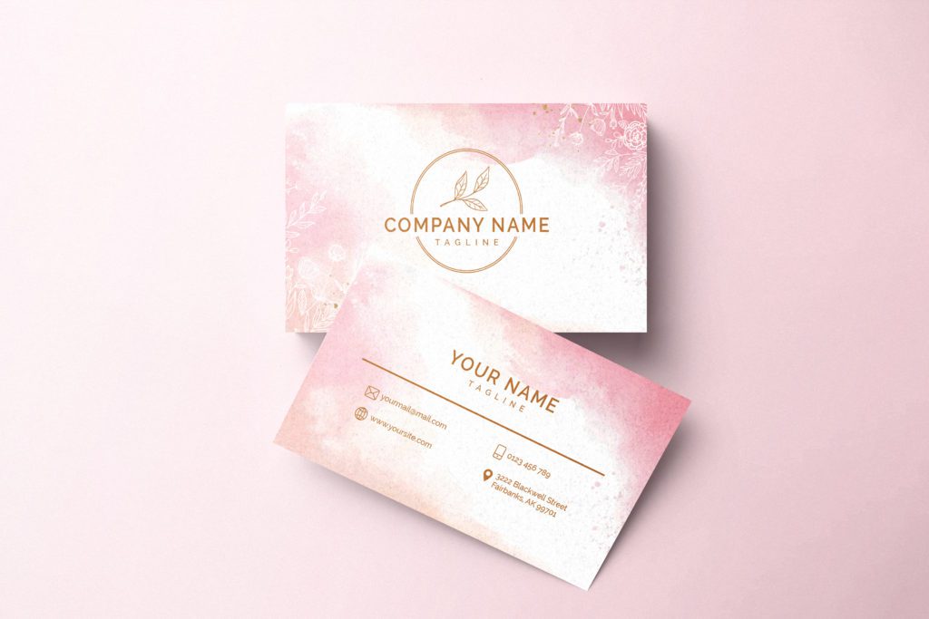 Pastel Watercolor Business Cards