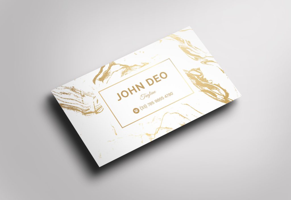 Marbled Pattern Business Cards
