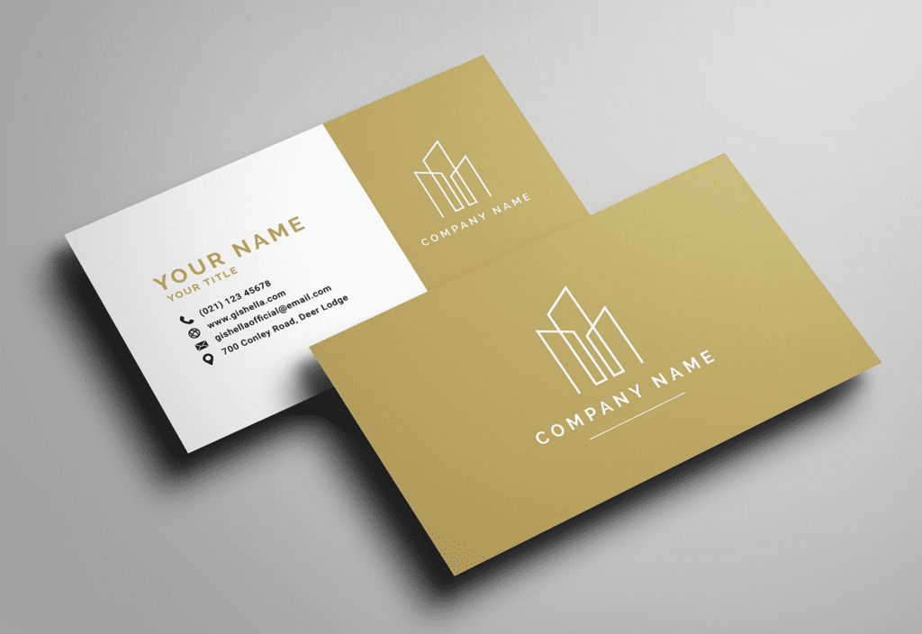 Real Estate Business Card Template  - Abstract 