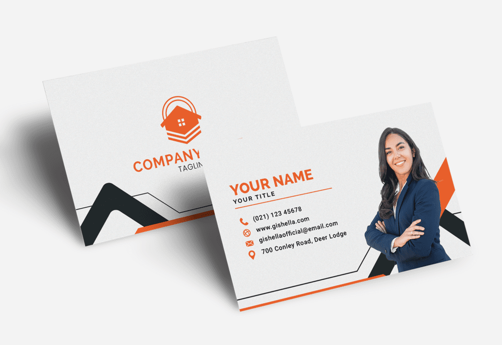 Real Estate Business Card Template with your photo