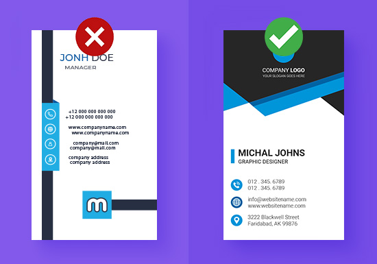 Proofread Business Card Design Before Printing 