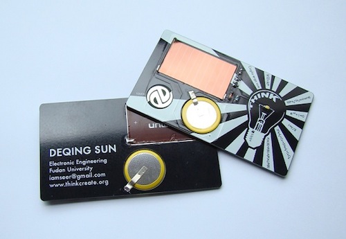 Solar Torch Business Card