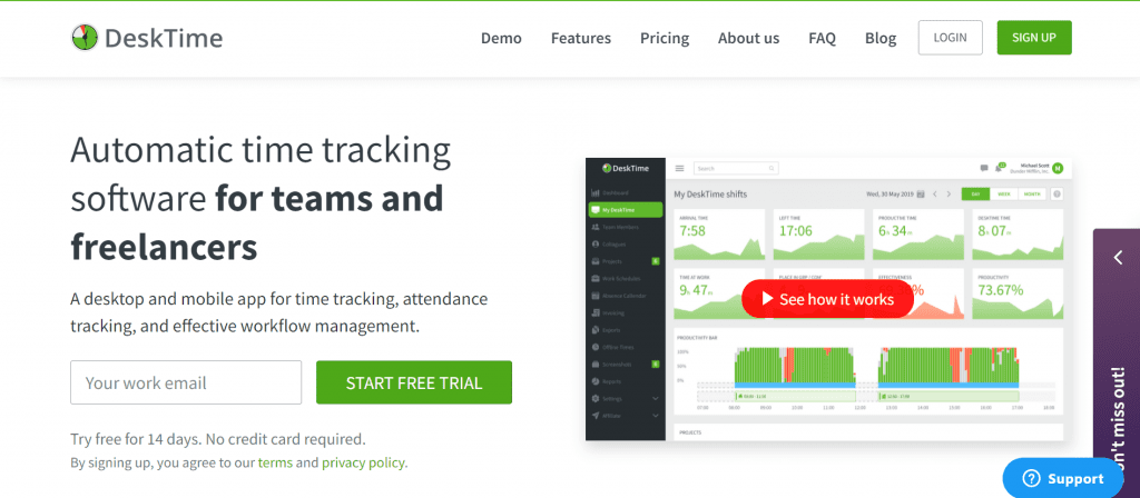 DeskTime Employee Monitoring Software