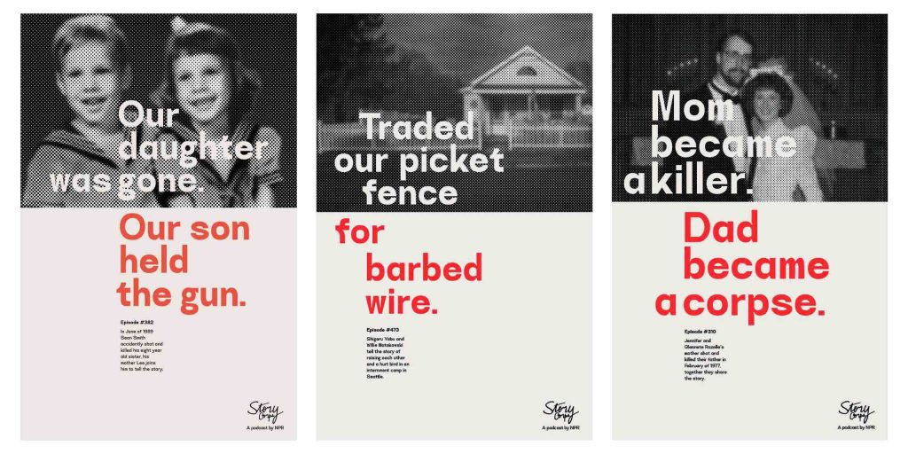 Text-oriented campaign posters ideas
