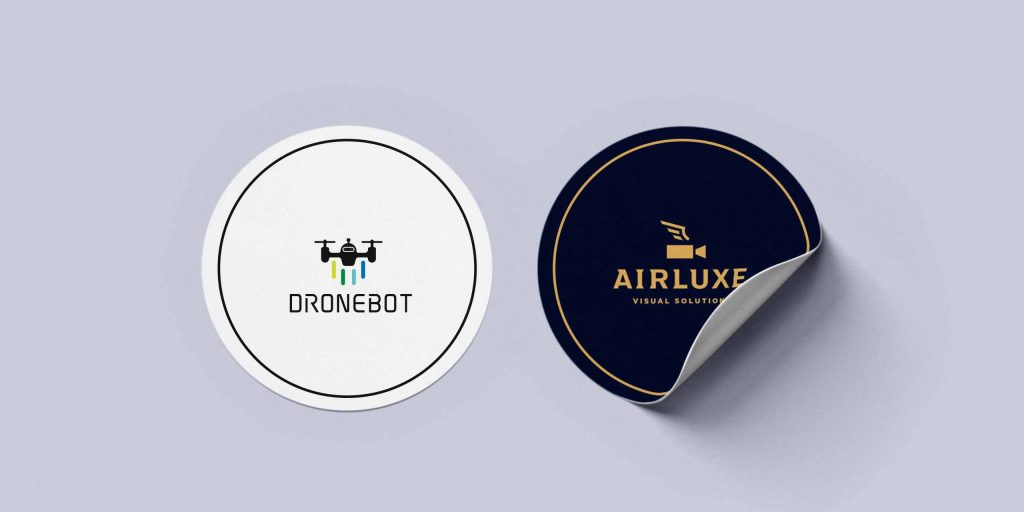 example of drone photography logo ideas