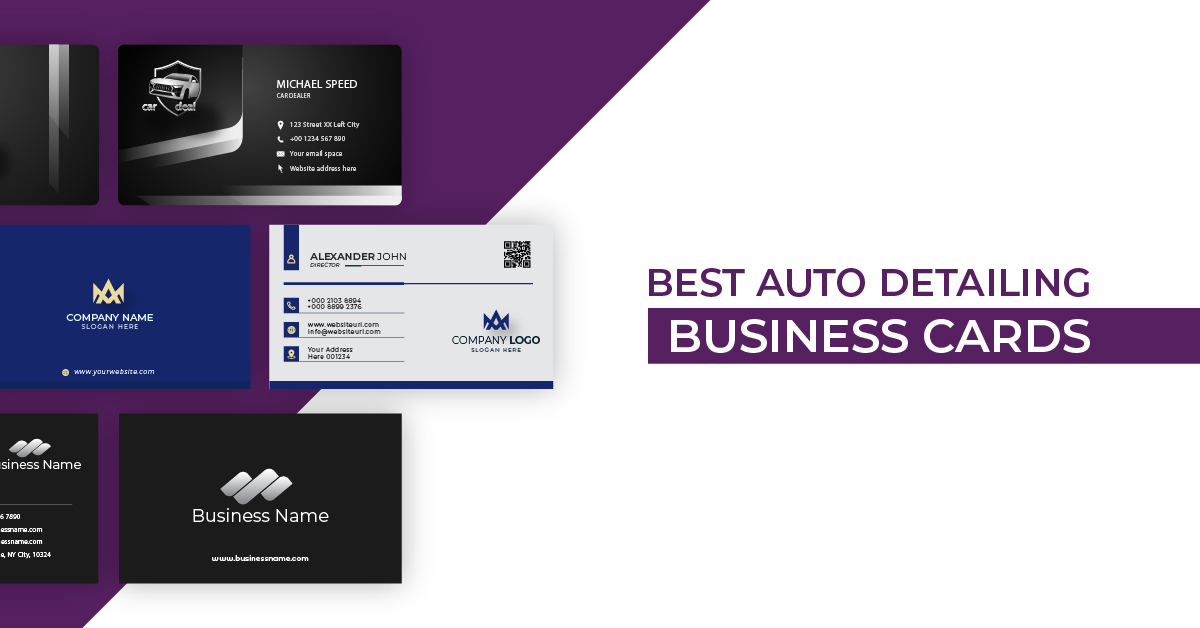 auto detailing business cards