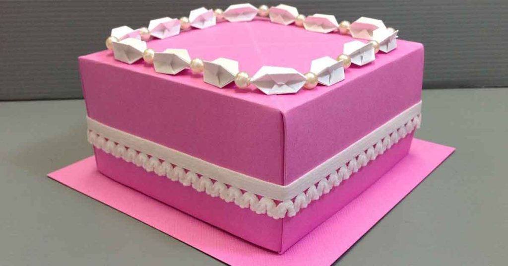 Cake box packaging design