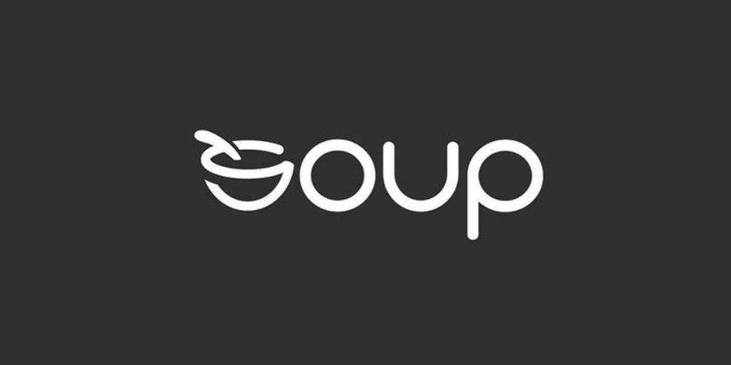 This logo from Soup uses unique typography