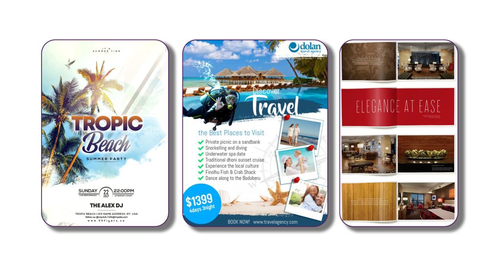 Travel brochure examples