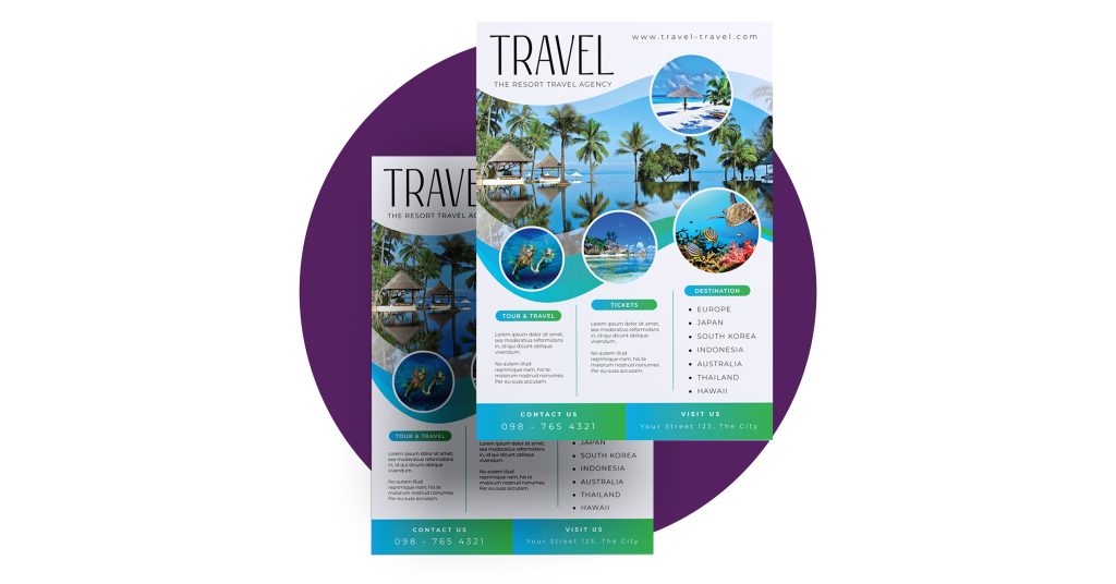 tourist leaflet examples