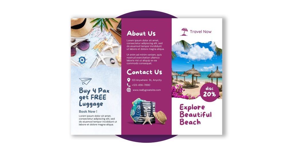 Travel brochure examples