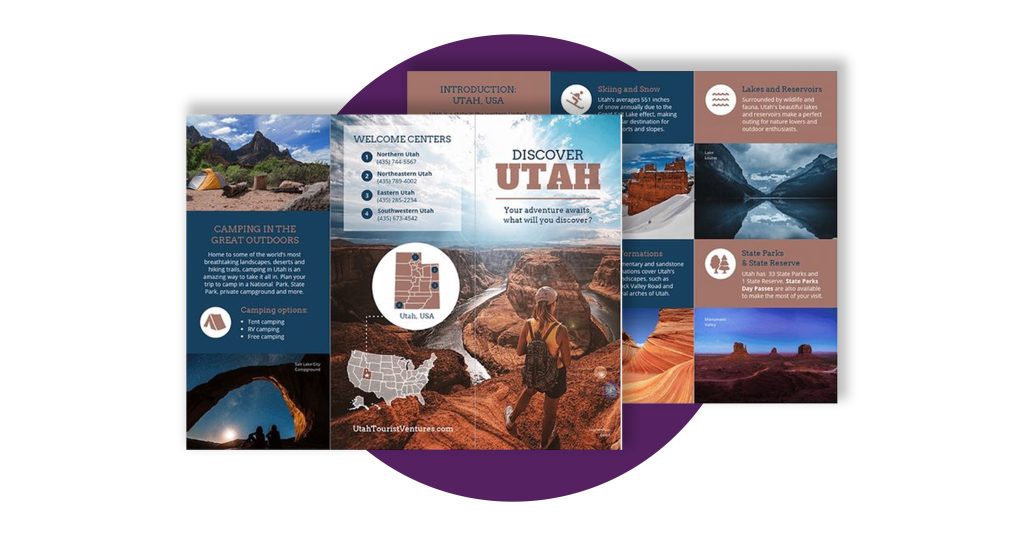 tourist leaflet examples