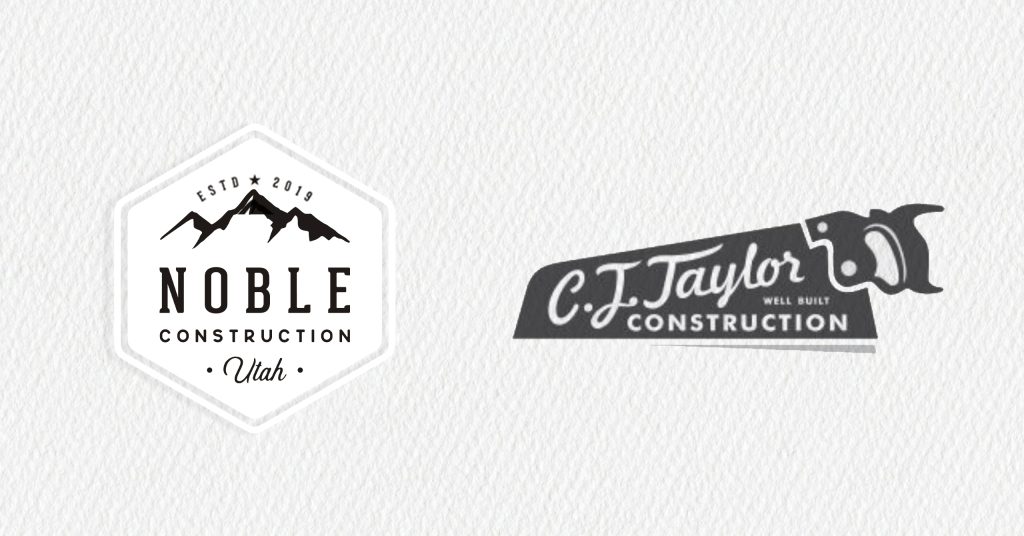 Vintage construction logo ideas