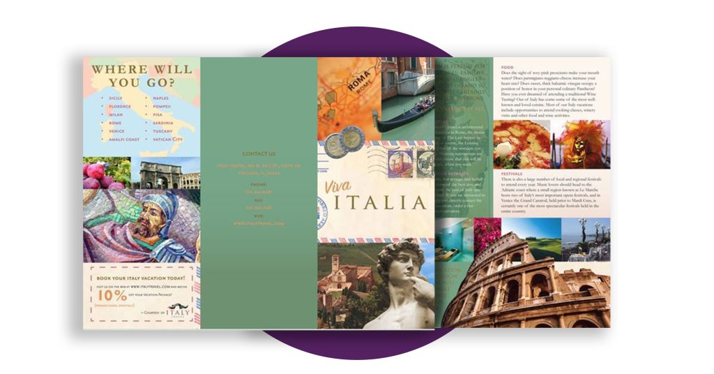 travel brochure examples