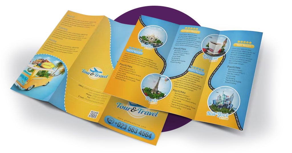 meaning tourist brochure