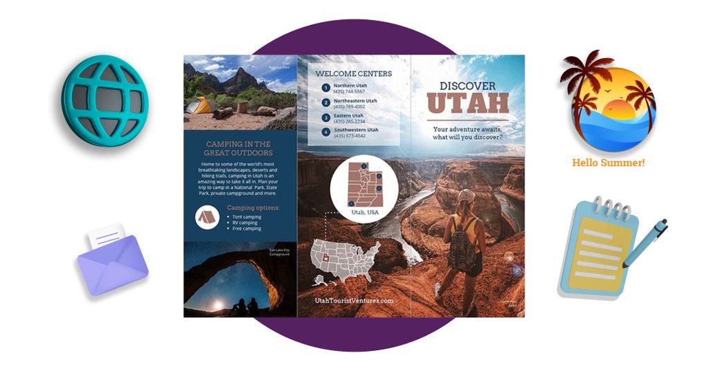 Travel brochure examples