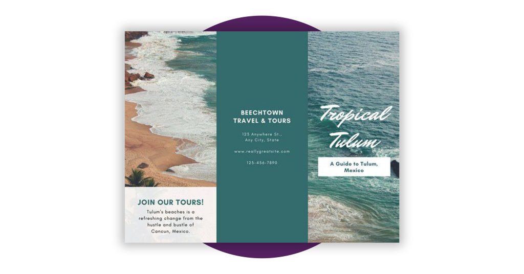 travel brochure examples