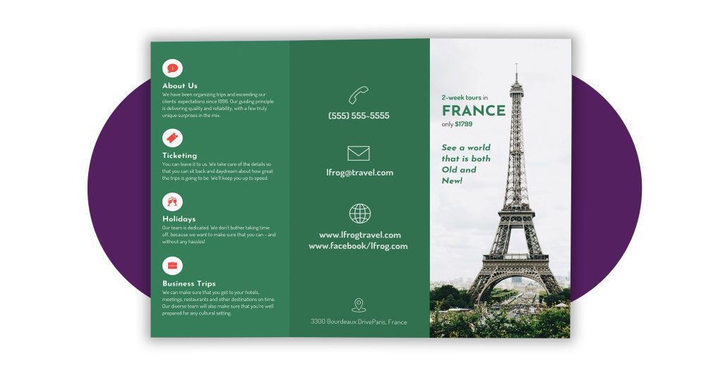 Travel brochure examples