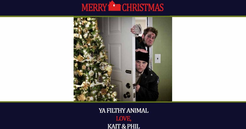 Home-alone Christmas card ideas