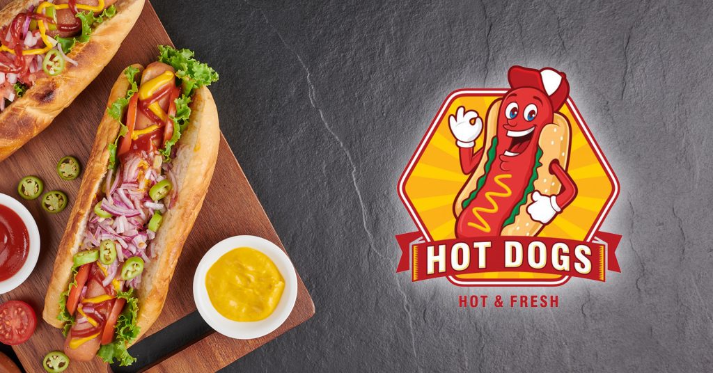 Hot dog brand logo