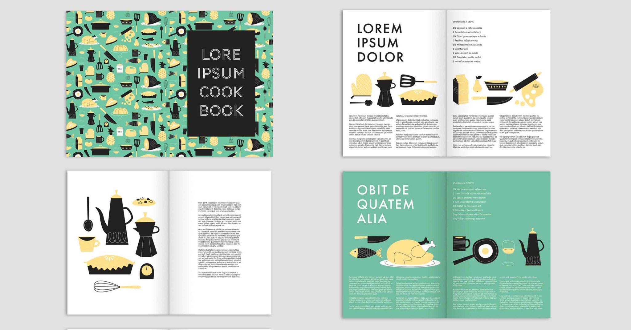 Cookbook design ideas and examples for your new restaurant