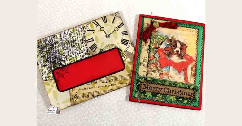 Junk Journal Christmas card