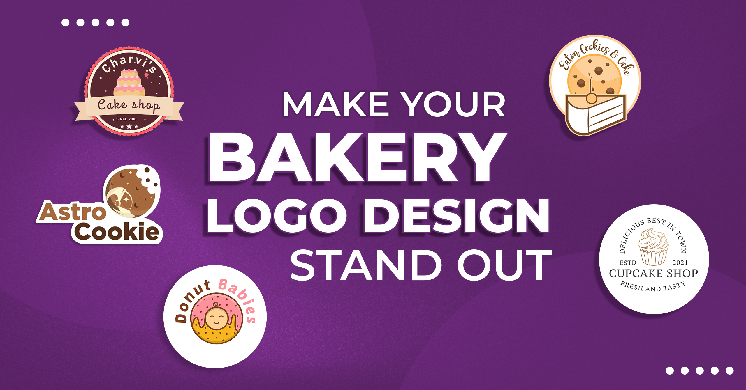 Cake shop logo template design Royalty Free Vector Image