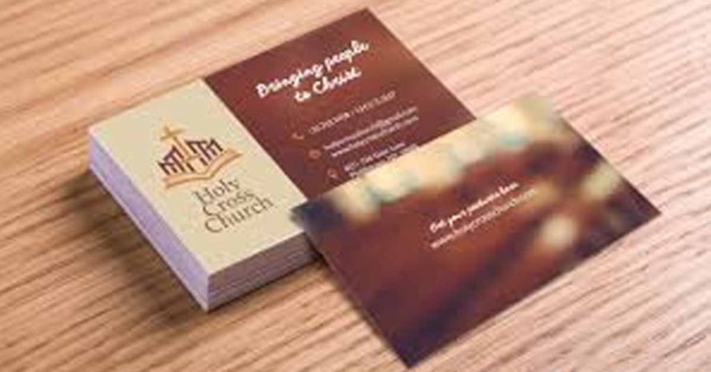 Modern Church Business Cards