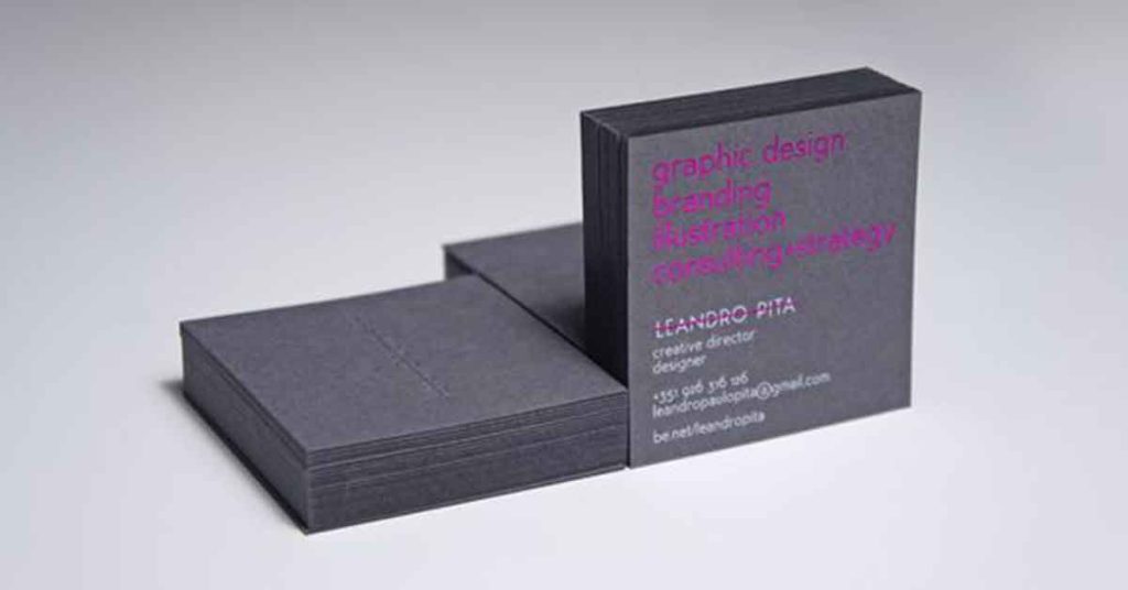 Modern Square Business Cards
