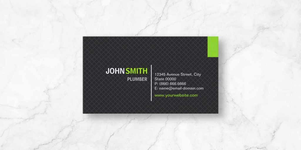 Plumbing Business Cards