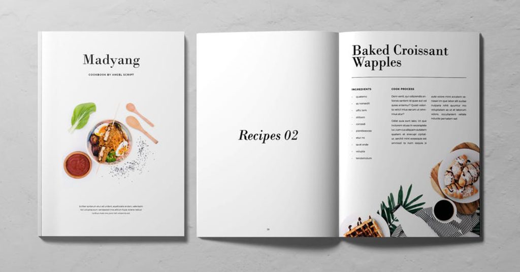 Cookbook design ideas and examples for your new restaurant