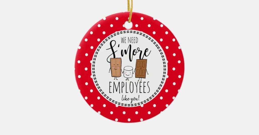 Types of employees Xmas cards
