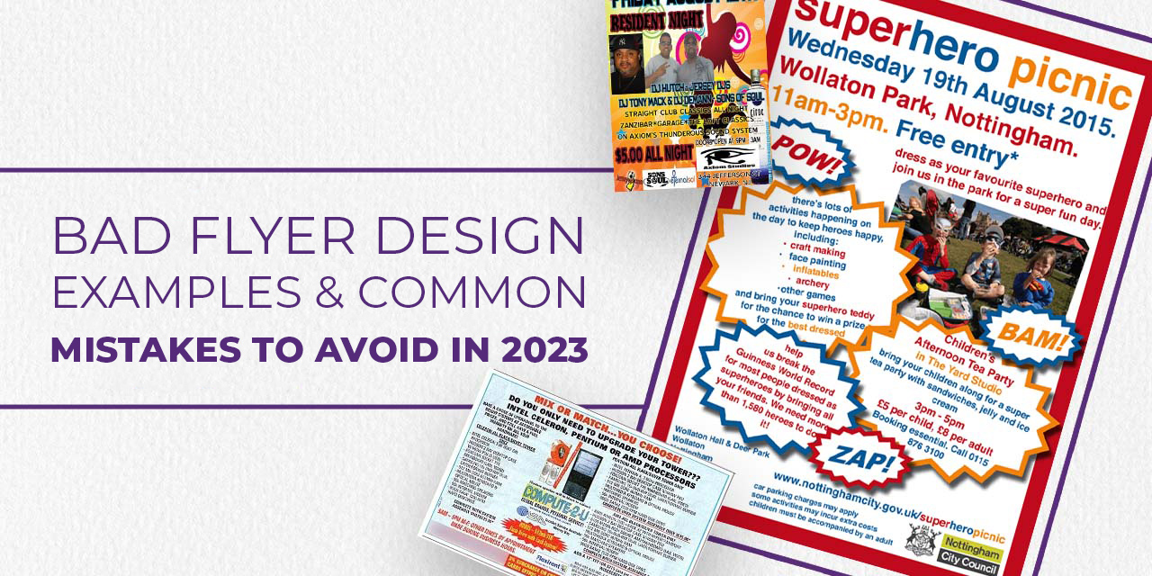 Bad Flyer Design Examples & Common Mistakes to avoid in 2023