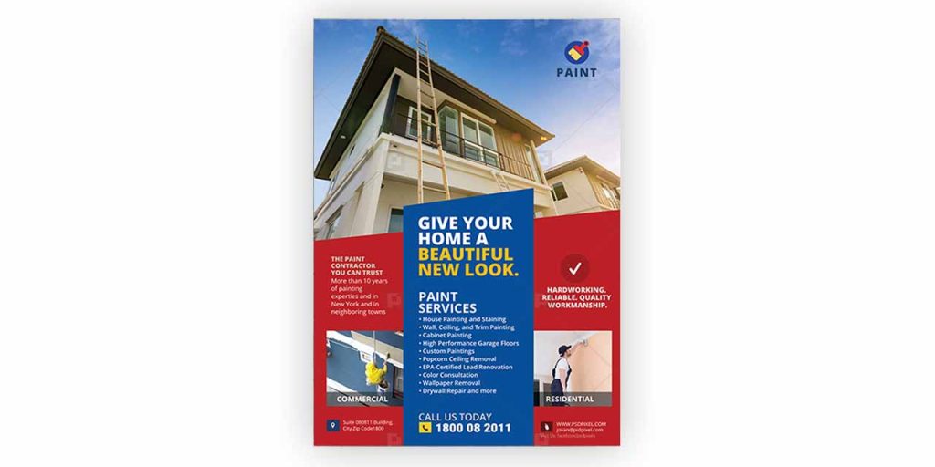 Paint company brochure