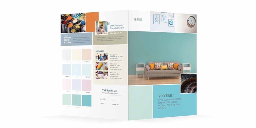 Paint company brochure