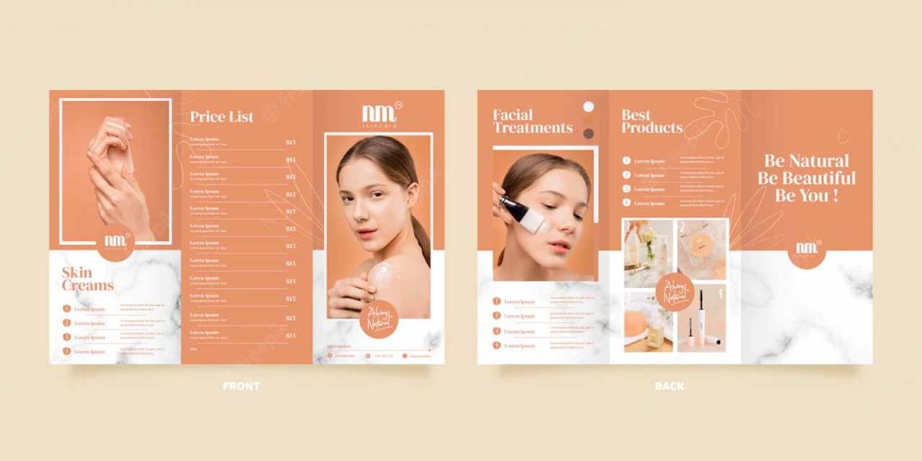 Skincare brochure