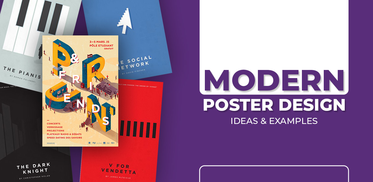 Modern poster design ideas & examples
