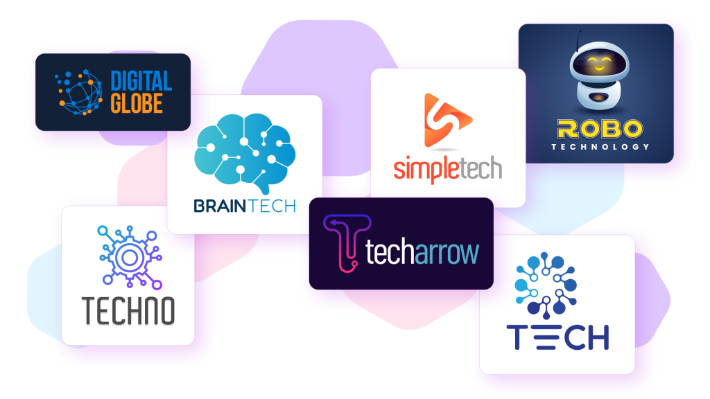 Tech company logos made by Design Shifu