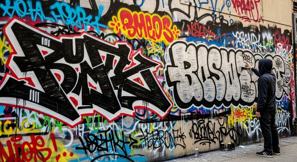Graffiti tagging