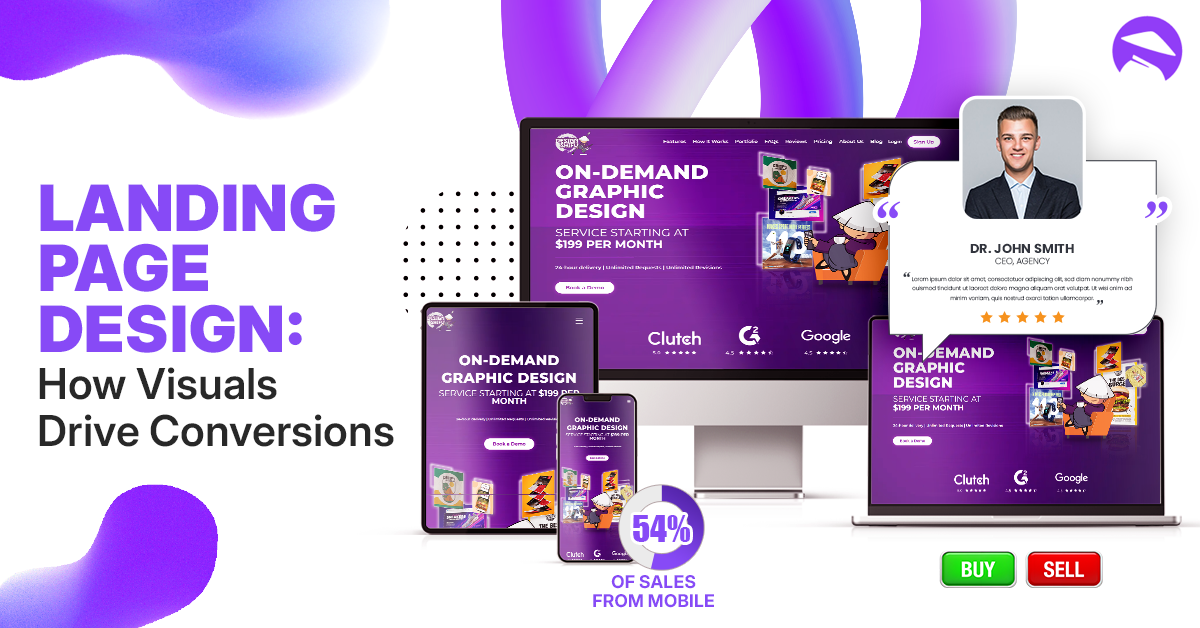 Landing page design