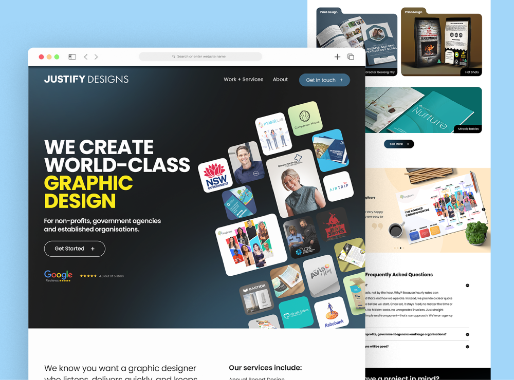 Justify Designs Website