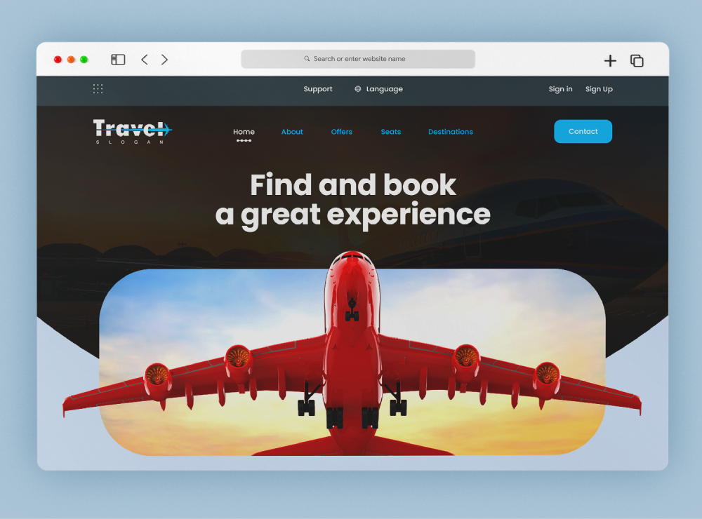 Travel Website Design